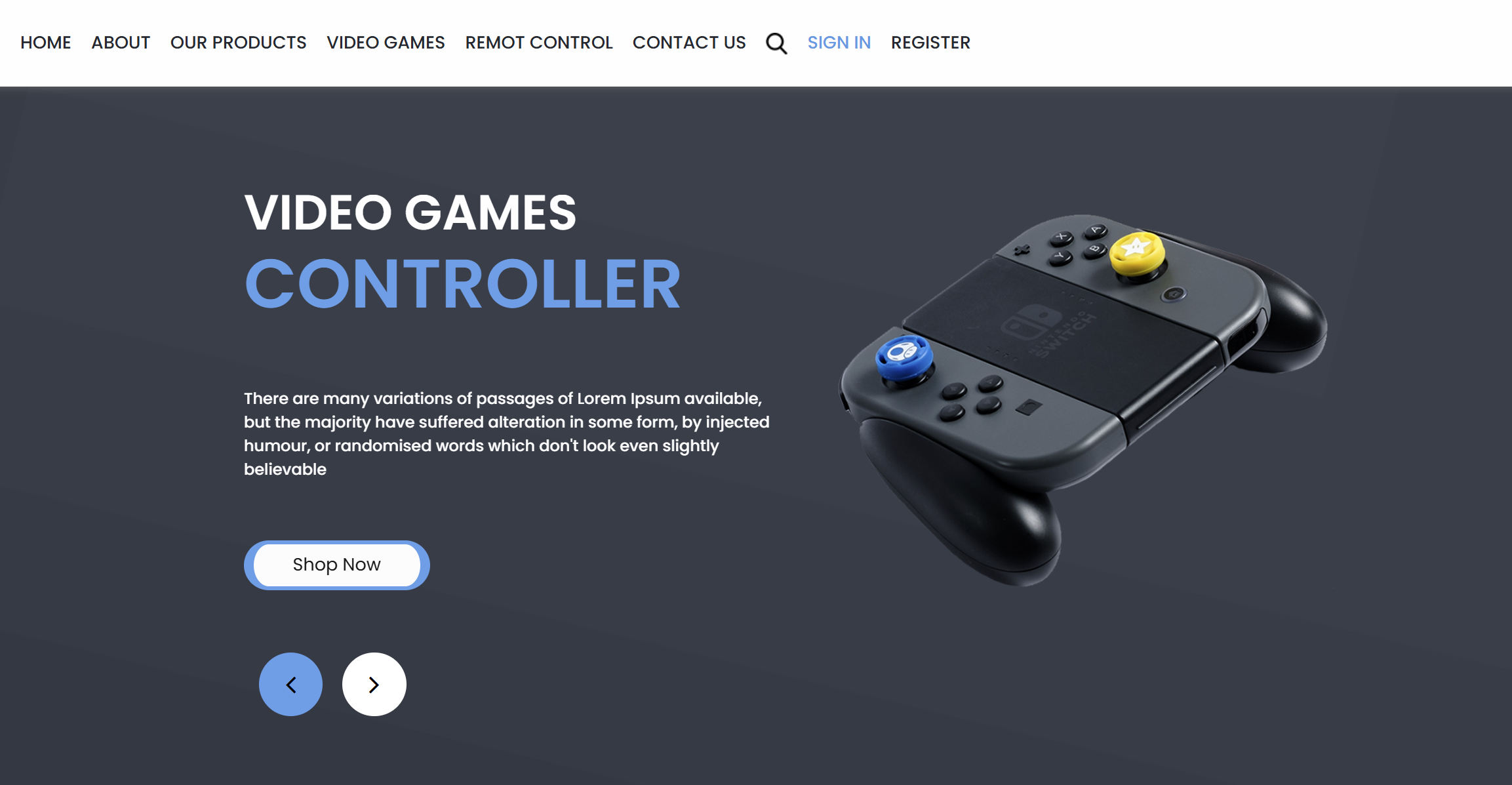 E-commerce Website Design